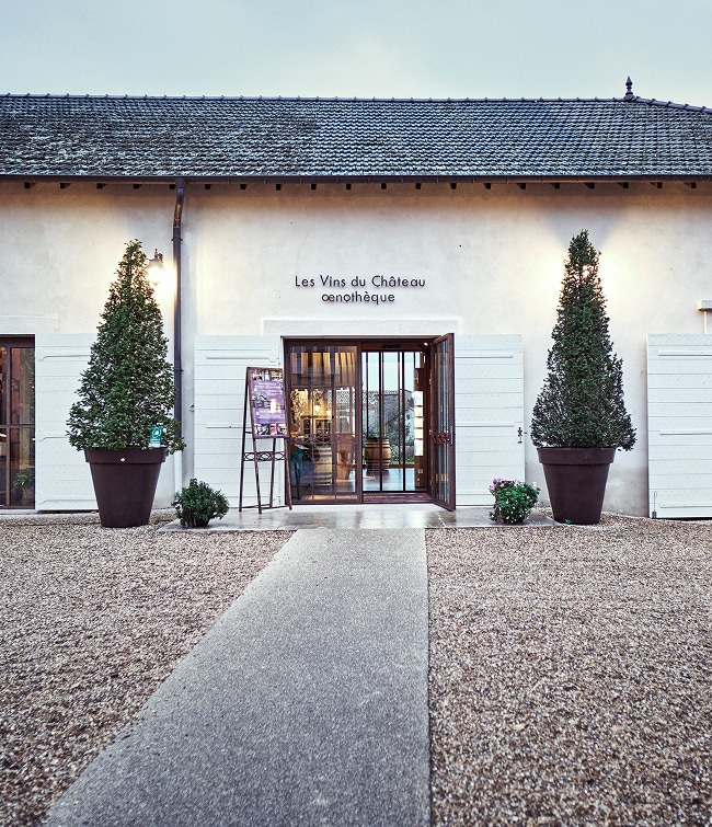 entrée oenotheque pizay
