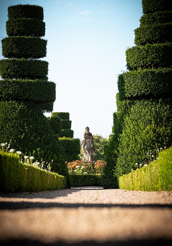 allées jardins chateau de pizay